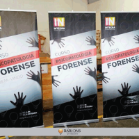 Banner Roll Up em Tecido para Divulgação de Cursos 